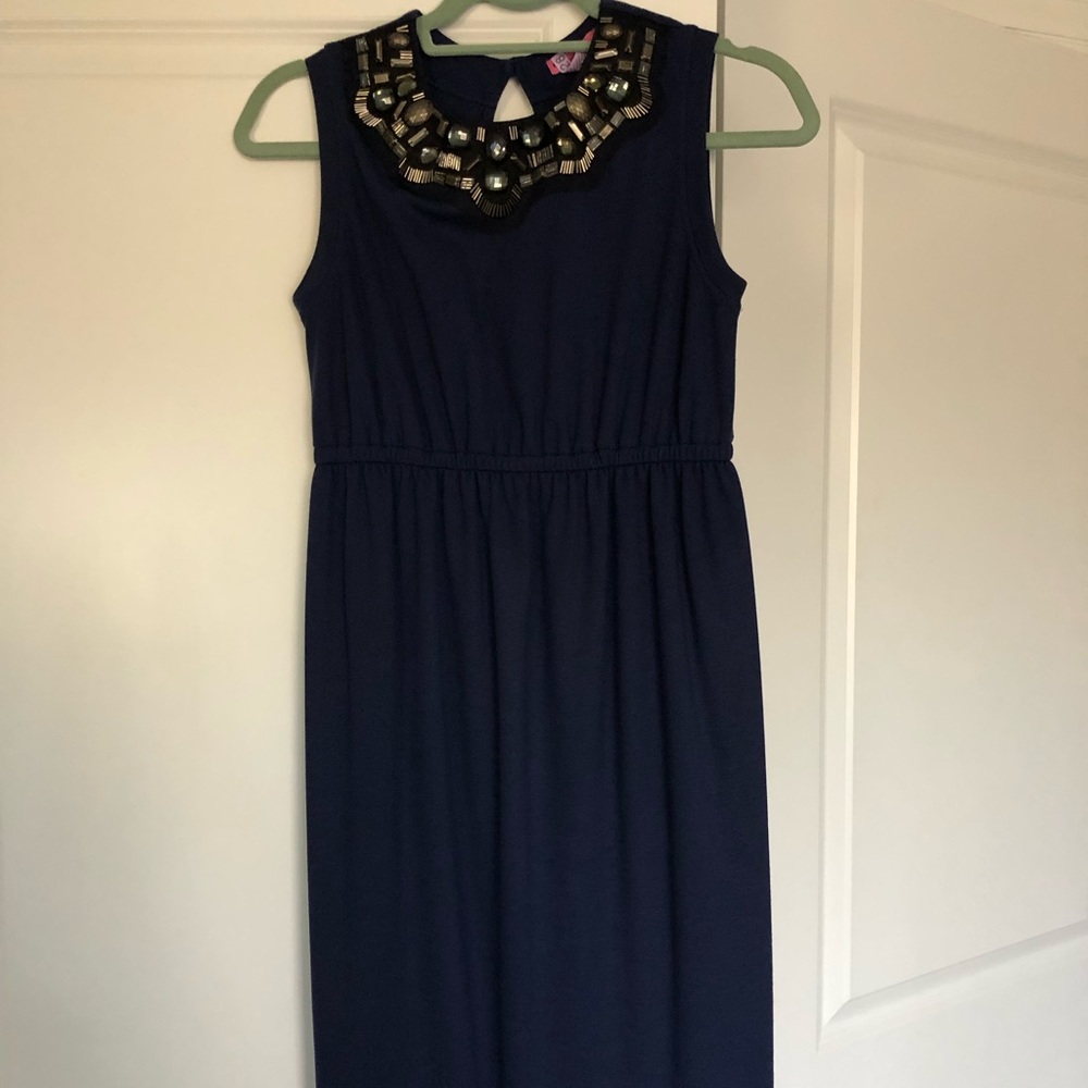 Maternal America small Navy Maternity Dress